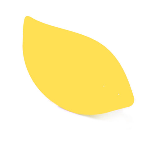 Citron jaune, feuille d'acier laquée pou mobile Calder personnalisable | Virvoltan