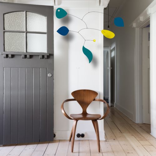 Mobile Calder Personnalisable Night Shadow bleu et jaune | Virvoltan