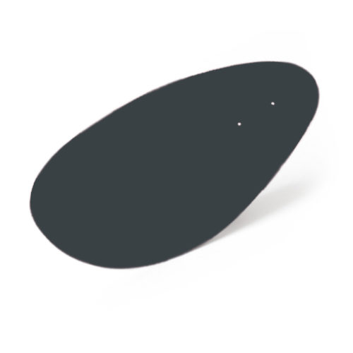 Menhir gris anthracite, feuille d'acier laquée pou mobile Calder personnalisable | Virvoltan