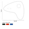 Boomerang, feuille d'acier laquée pou mobile Calder personnalisable | Virvoltan