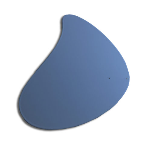 Pale blue sail, lacquered steel sheet for customizable Calder mobile | Virvoltan